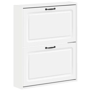 vidaXL Wall-Mounted Shoe Cabinet UTRECHT 71 x 17 x 86 cm White