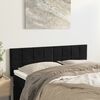 vidaXL Headboards Black 144x5x78/88 cm Velvet