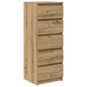 vidaXL Sideboard with Drawers Artisan Oak 37.5x35x99 cm Engineered Wood