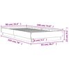 vidaXL Bed Frame without Mattress with LED Lights Sonoma Oak 90x190 cm Single
