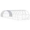vidaXL Chicken Coop Silver 1000 x 300 x 200 cm Galvanised Steel