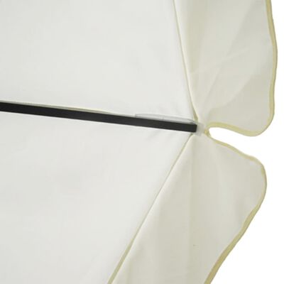 vidaXL Parasol White Aluminium 500 cm