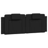 vidaXL Bed Frame "Viana" with LED without Mattress Black 137x190 cm