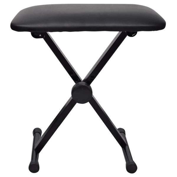 vidaXL Adjustable Keyboard & Piano Stool Foldable