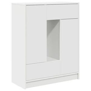 vidaXL Sideboard with Drawers and Doors White 73x31x90 cm