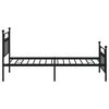 vidaXL Metal Bed Frame without Mattress with Footboard Black 107x203cm