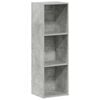 vidaXL Book Cabinet/TV Cabinet Concrete Grey 36x30x114 cm Engineered Wood