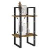 vidaXL 2-Tier Book Cabinet 40x30x70 cm Solid Pine Wood