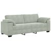 vidaXL 2 Piece Sofa Set with Cushions Light Grey Velvet