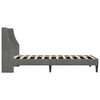 vidaXL Bed Frame with Headboard Dark Grey 90 x 190 cm Velvet