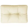 vidaXL Pallet Cushion Cream 60x40x12 cm Fabric