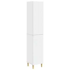 vidaXL Cabinet Set 2 pcs White Engineered Wood