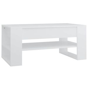 vidaXL Coffee Table White 102x55x45 cm Engineered Wood