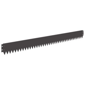 vidaXL Lawn Edging 10 pcs 103 x 10 cm Steel Black
