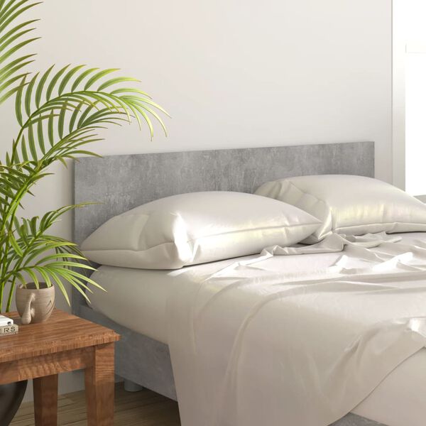 vidaXL Bed Headboard Concrete Grey 160x1.5x80 cm Engineered Wood