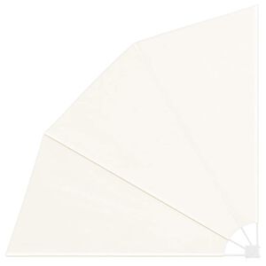 vidaXL Collapsible Balcony Side Awning Cream 210x210 cm