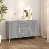 vidaXL Sideboard Grey Sonoma 100x36x60 cm Engineered Wood