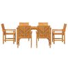 vidaXL Garden Dining Set 7 pcs Brown Solid acacia wood