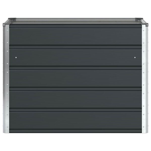 vidaXL Planter Anthracite 100 x 50 x 77 cm Galvanised Steel