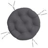 vidaXL Round Cushion Anthracite &Oslash; 60 x11 cm Oxford Fabric