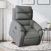 vidaXL Electric Stand up Recliner Chair Dark Grey Fabric