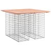 vidaXL Garden Table Gabion Design 100x102x72 cm Solid Wood Douglas
