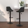 vidaXL Bar Stools 2 pcs Black Velvet