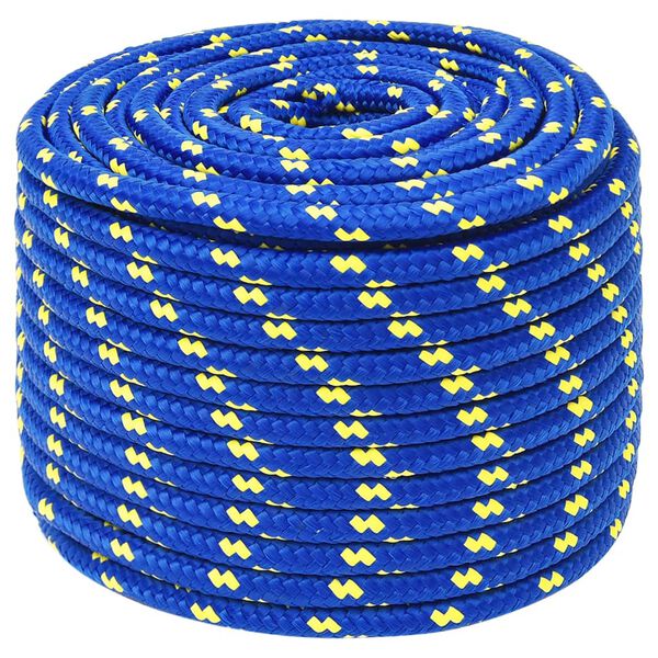 vidaXL Boat Rope Blue 12 mm 100 m Polypropylene