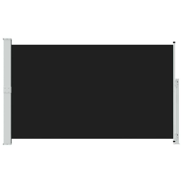 vidaXL Patio Retractable Side Awning 180x300 cm Black