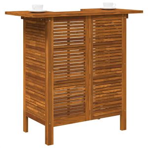 vidaXL Bar Table 110x50x105 cm Solid Acacia Wood