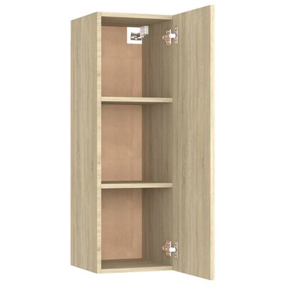 vidaXL TV Cabinets 2 pcs Sonoma Oak 30.5x30x90 cm Engineered Wood