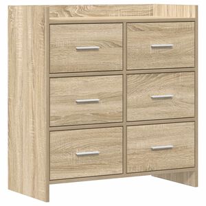 vidaXL Sideboard Sonoma Oak 75 x 33 x 80 cm Engineered Wood