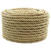 vidaXL Boat Rope 10 mm 100 m Natural