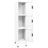vidaXL Locker Cabinet White 38x45x180 cm Steel