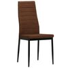 vidaXL Dining Chairs 6 pcs Brown Fabric