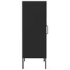 vidaXL Storage Cabinet Black 42.5x35x101.5 cm Steel