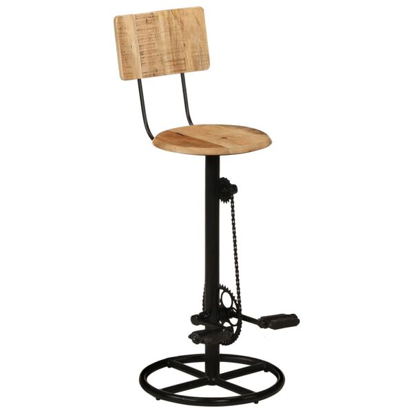 vidaXL Bar Stools 2 pcs Solid Wood Mango