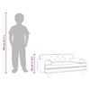 vidaXL Kids Sofa Light Grey 70x45x30 cm Velvet