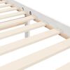 vidaXL Bed Frame without Mattress White Single Solid Wood