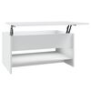 vidaXL Coffee Table White 80x50x40 cm Engineered Wood
