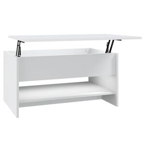 vidaXL Coffee Table White 80x50x40 cm Engineered Wood