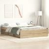 vidaXL Bed Frame without Mattress Sonoma Oak 135x190 cm Double Double