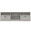 vidaXL TV Cabinet Concrete Grey 150x33.5x45 cm Engineered Wood