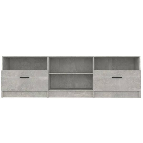 vidaXL TV Cabinet Concrete Grey 150x33.5x45 cm Engineered Wood