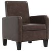vidaXL Armchair Brown Faux Leather