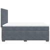 vidaXL Box Spring Bed with Mattress Dark Grey Double Velvet