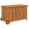 vidaXL Garden Storage Box with Wheels 90x50x58 cm Solid Wood Acacia