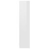vidaXL 3-Tier Book Cabinet High Gloss White 60x24x109 cm Engineered Wood