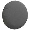 vidaXL Seat Cushions 2 pcs Dark Grey &Oslash;30 x 13 cm Fabric