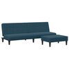 vidaXL 2 Piece Sofa Set Dark Grey Velvet